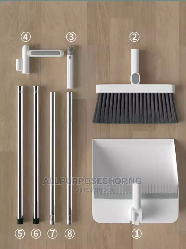 Brush and Foldable Dustpan/Broom With Handpan