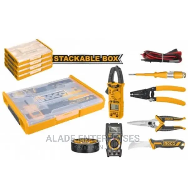 7pcs Telecom Tools Set With Clamp Meter And Multimeter