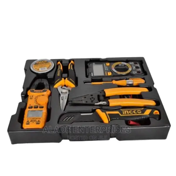 7pcs Telecom Tools Set With Clamp Meter And Multimeter