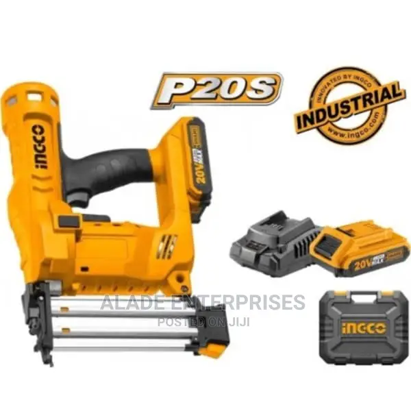 Cordless Brad Nailer Kit - 20v With 2 X Battery and Charger