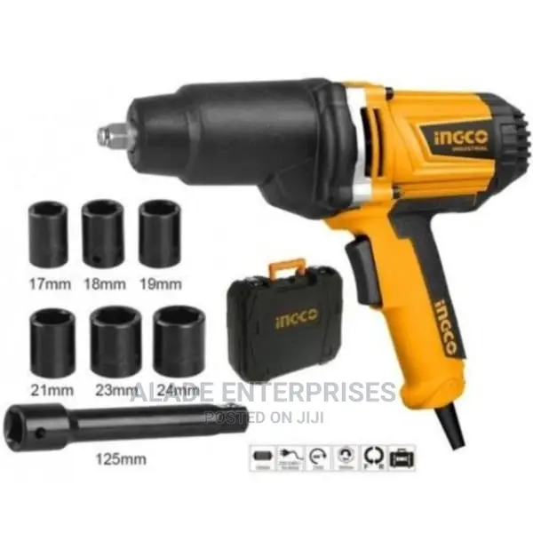 Ingco 1050w Industrial Electric Impactwrench1/2" Drive 550nm
