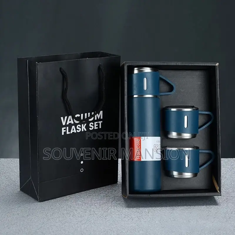 500ml Double Layer Flask With 2 Cup ( Moq 24pcs )
