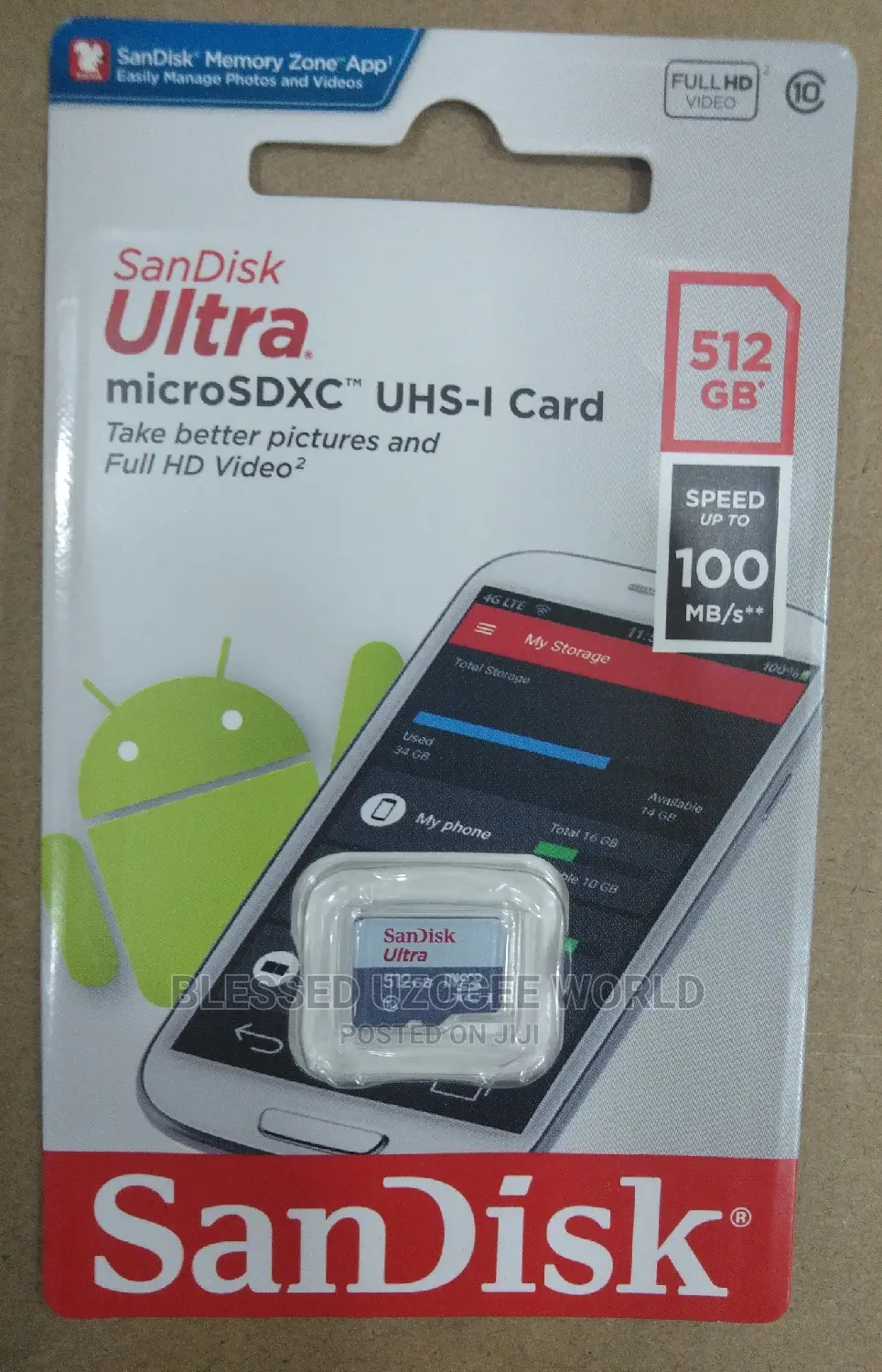 Sandisk 512gb Ultra Microsdhc Uhs-1 Memory Card
