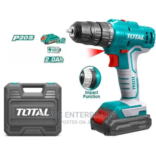 Total Li-Ion Cordless Impact Drill - 20v / P20s - Tidli20012