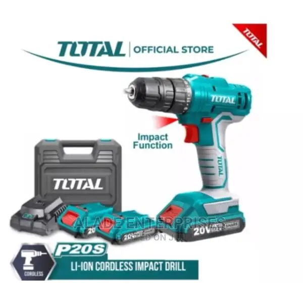 Total Li-Ion Cordless Impact Drill - 20v / P20s - Tidli20012