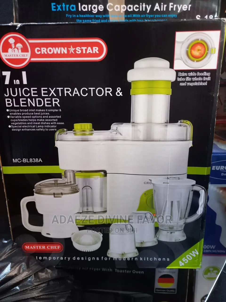 Crown Star 7-in-1 Juice Extractor and Blender