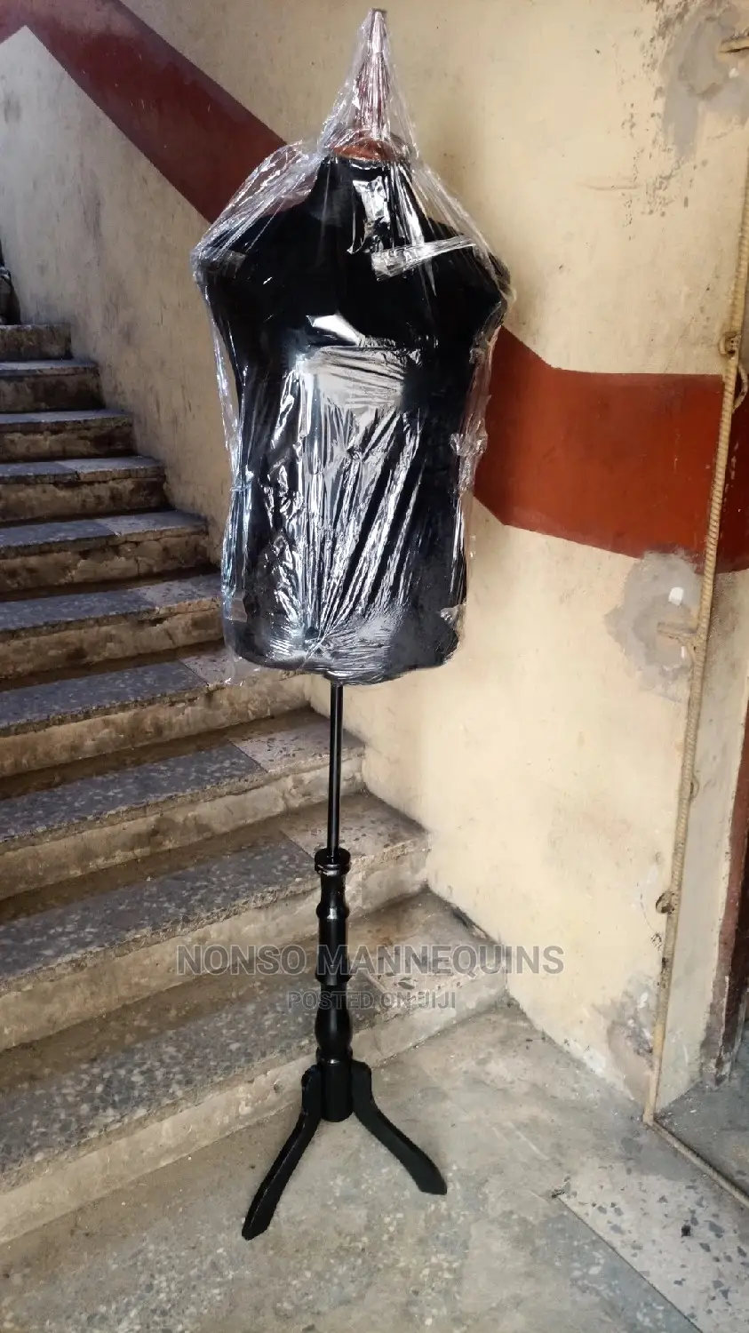 Male Black Body Dressform Display Stand