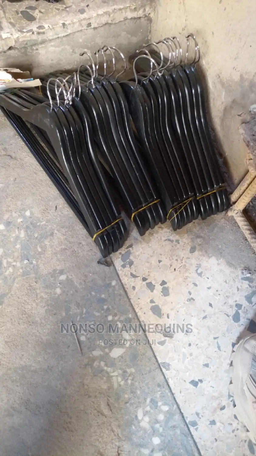Black Wooden Hangers Sets