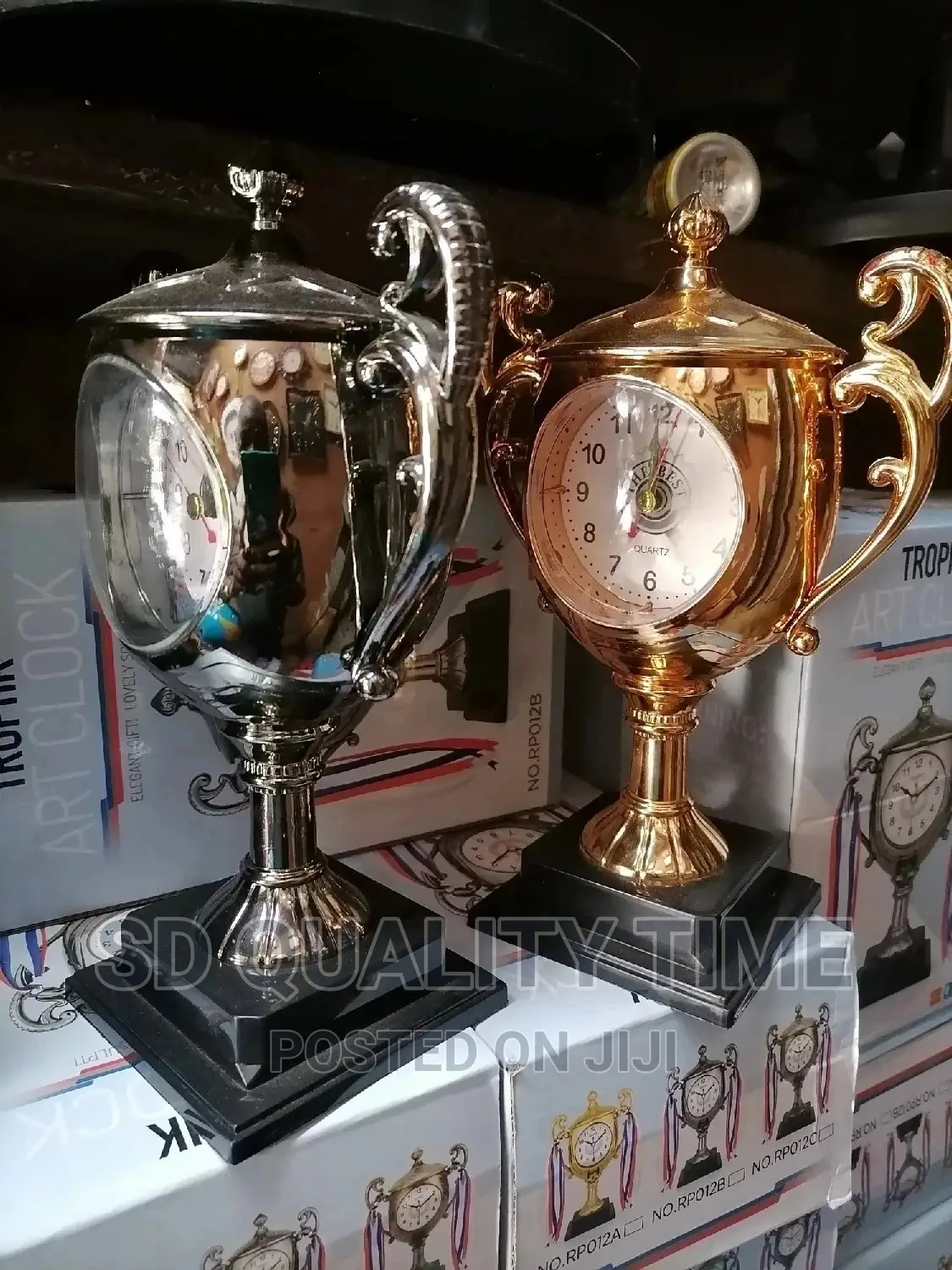 Trophy Table Clock