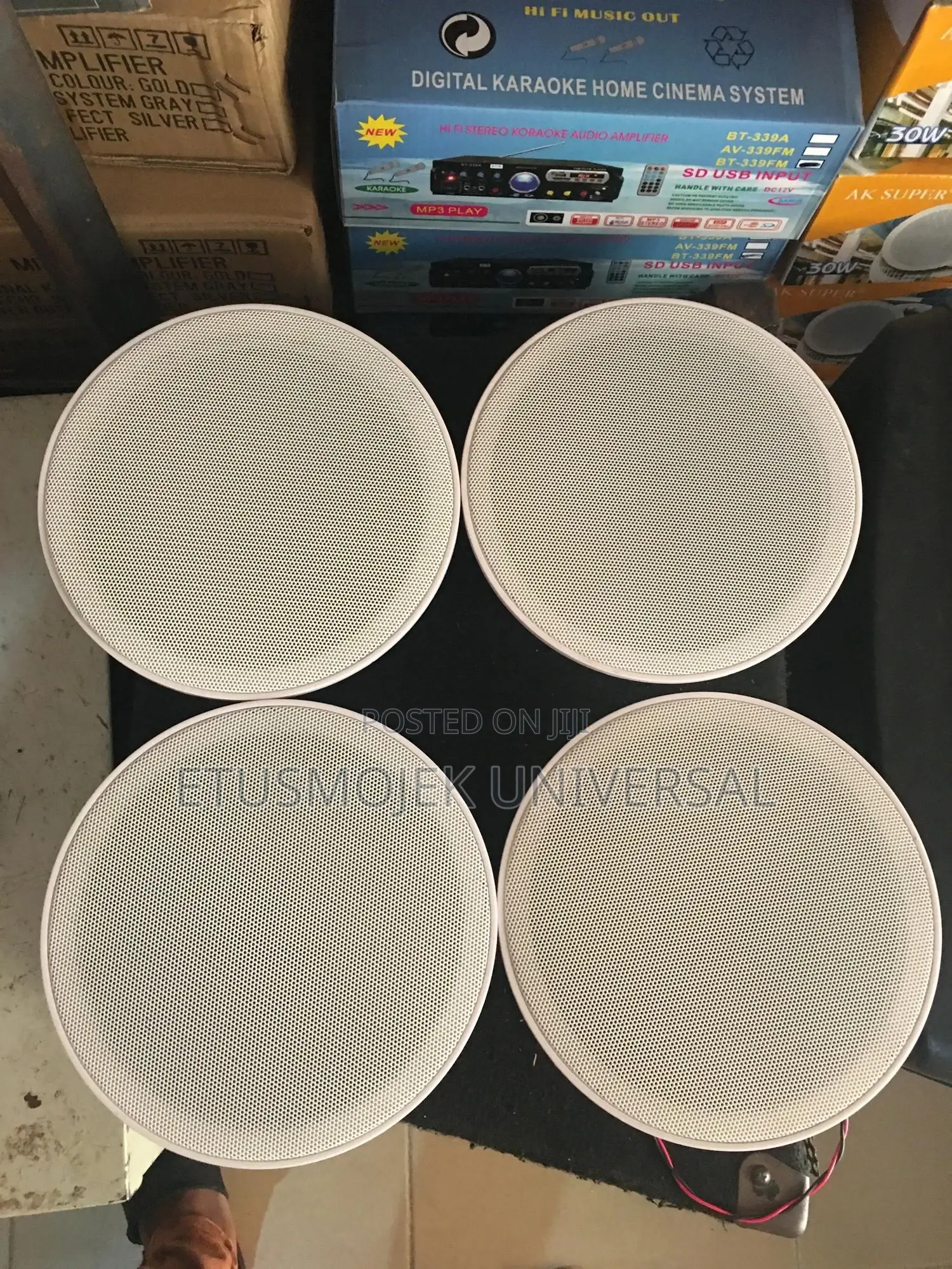 4 in 1 Bluetooth Ceiling Speakers/1active Speaker +3passives