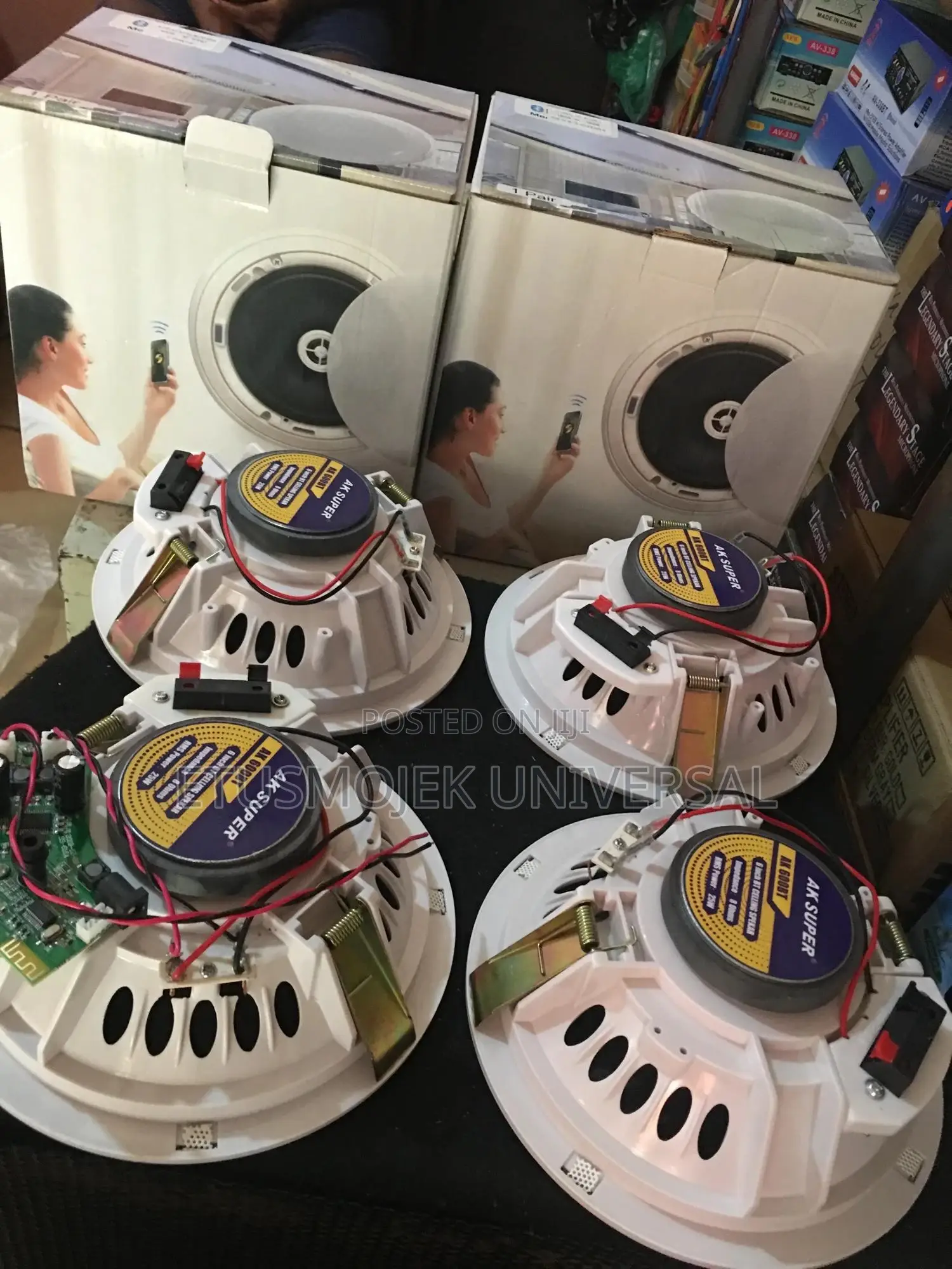 4 in 1 Bluetooth Ceiling Speakers/1active Speaker +3passives