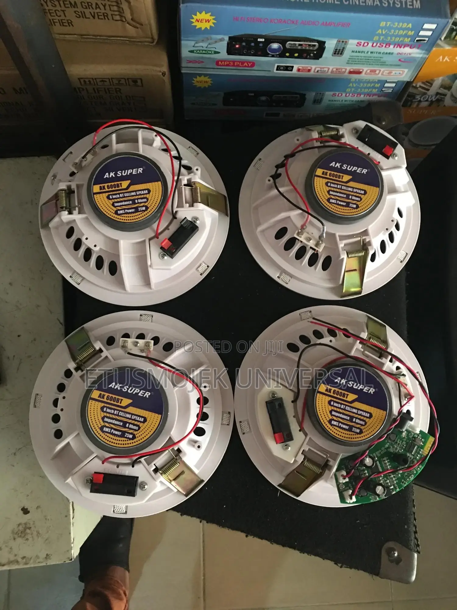 4 in 1 Bluetooth Ceiling Speakers/1active Speaker +3passives