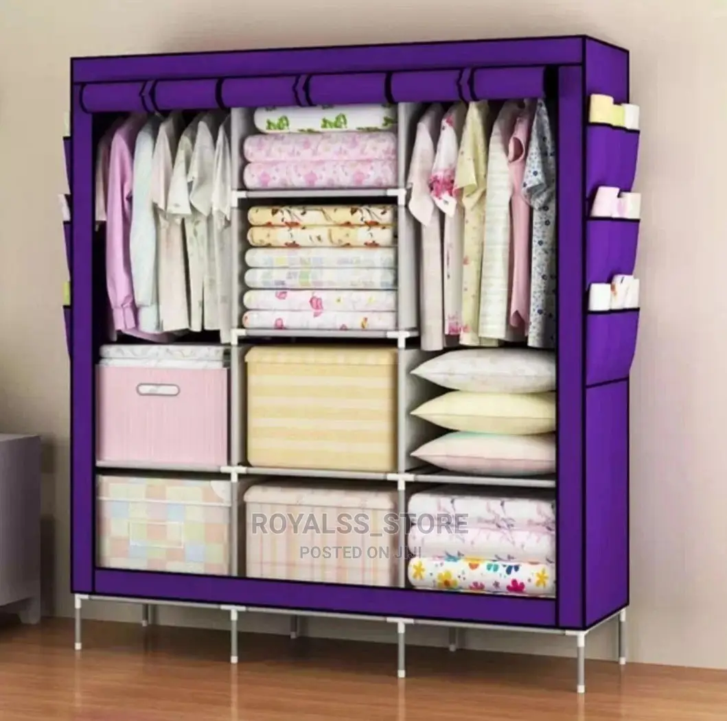 Big Capacity Detachable Wardrobe With Side Storage Pocket
