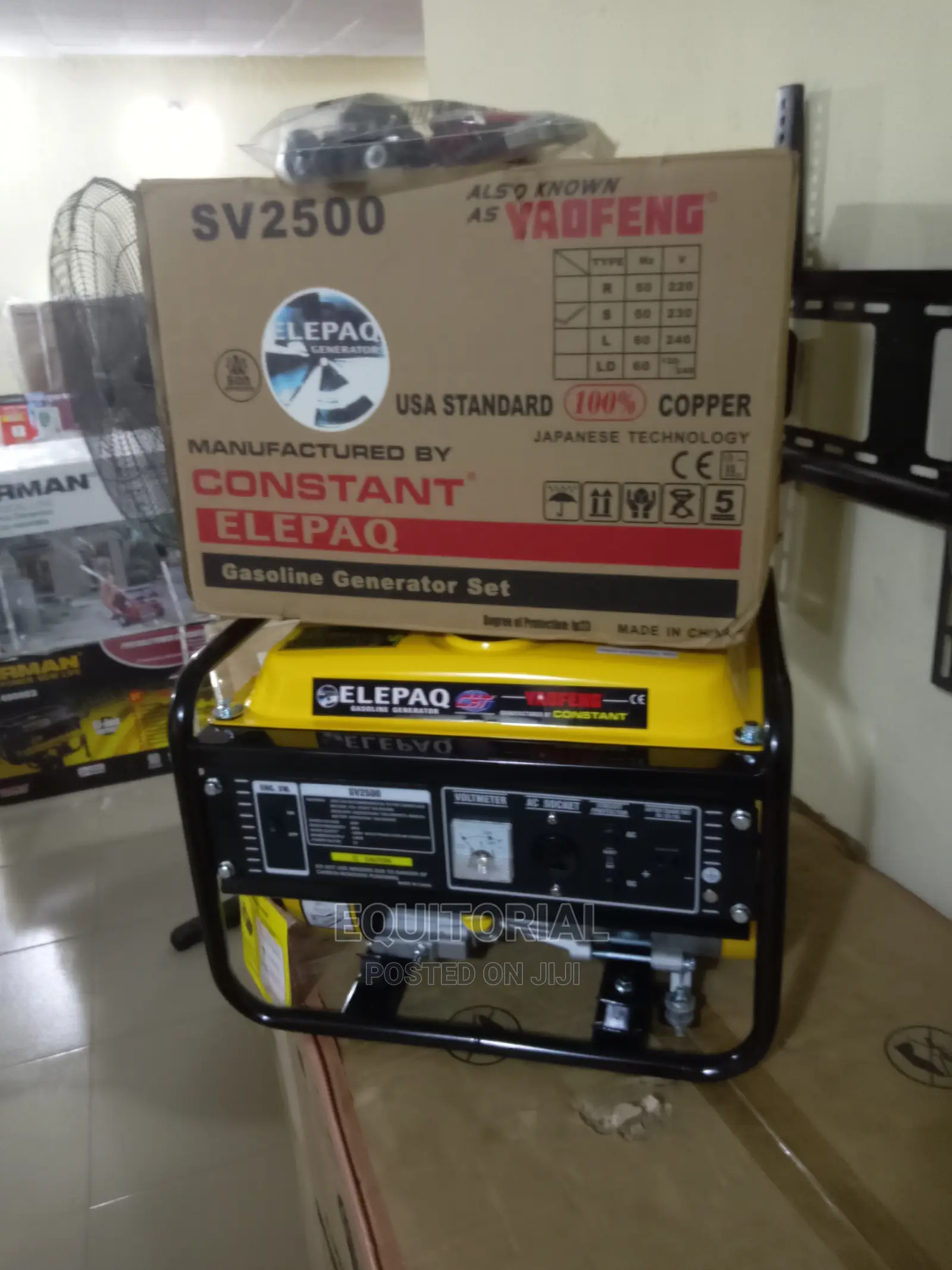 Constant Elepaq 1.8kva Yaofeng Sv2500 Manual Generator