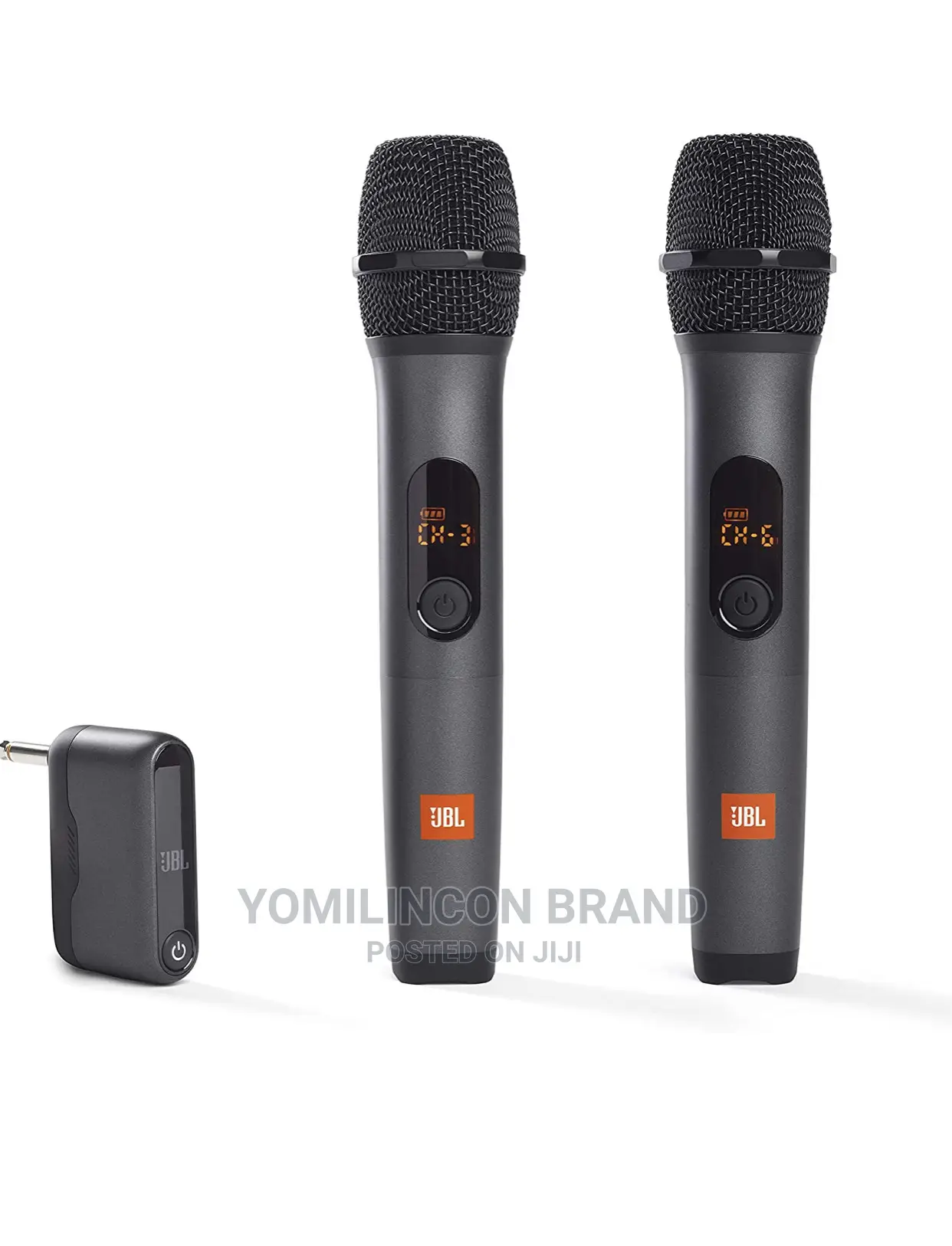 JBL Wireless Microphone Set With 2 Microphones and Receiver.