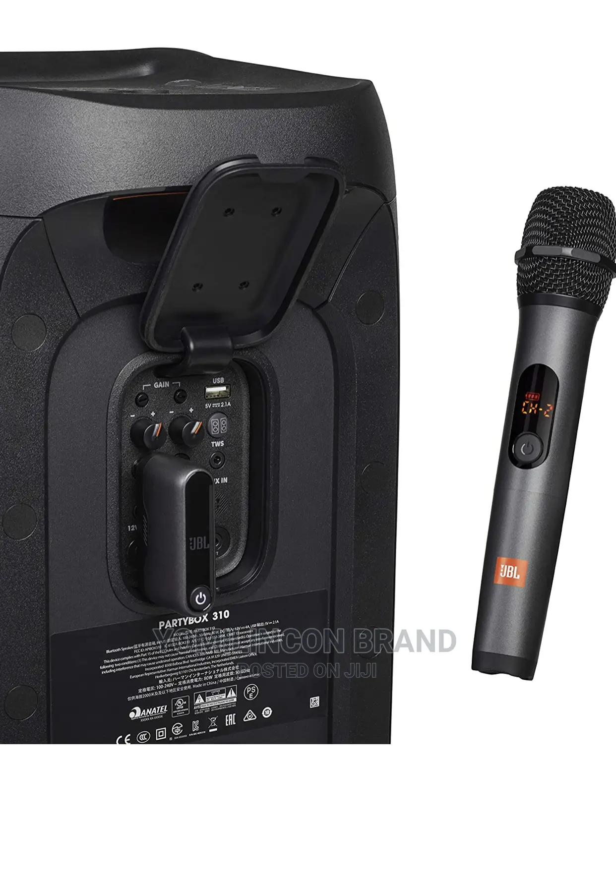 JBL Wireless Microphone Set With 2 Microphones and Receiver.