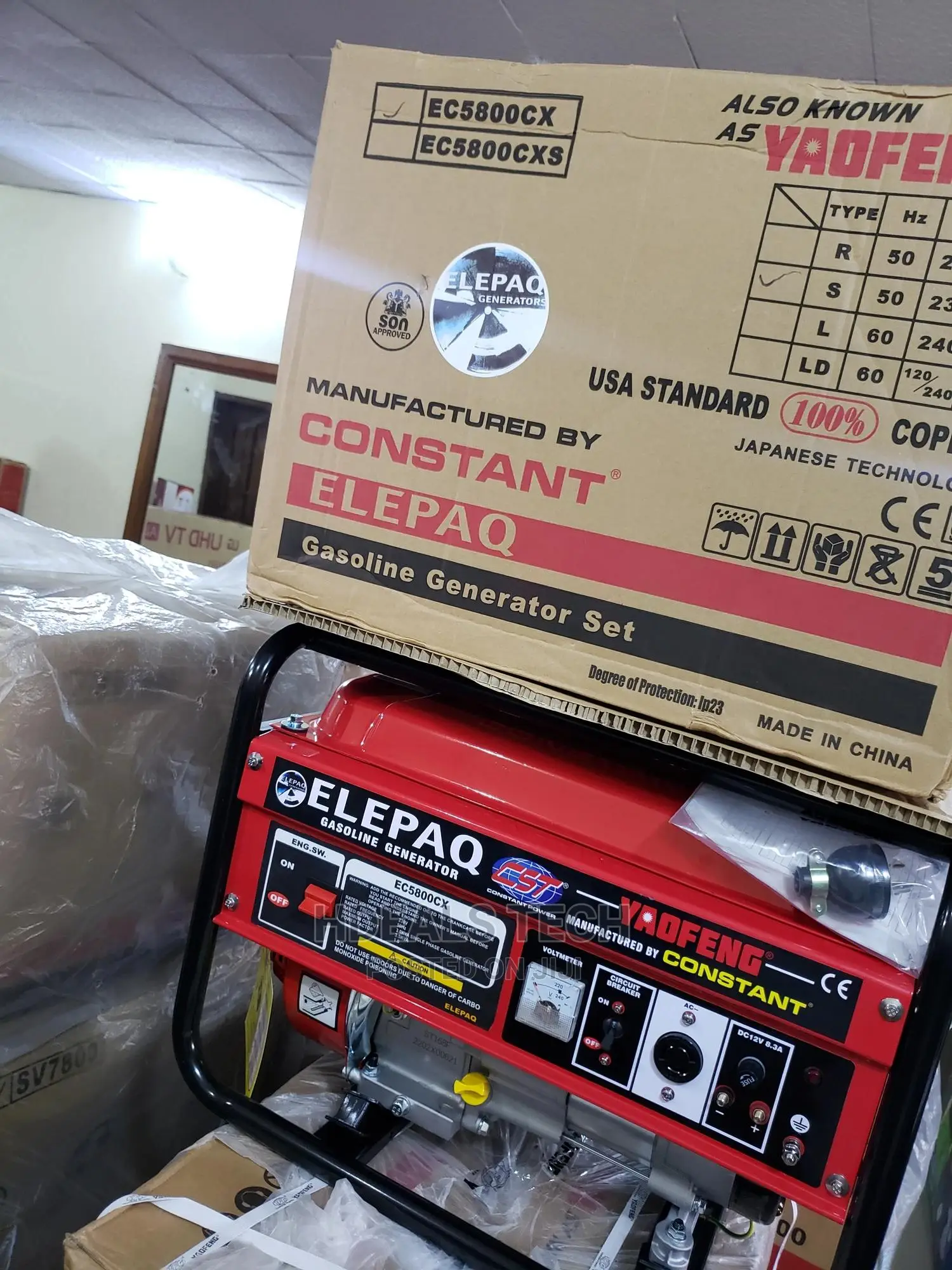Original Elepaq Constant Ec5800cx Petrol Generator