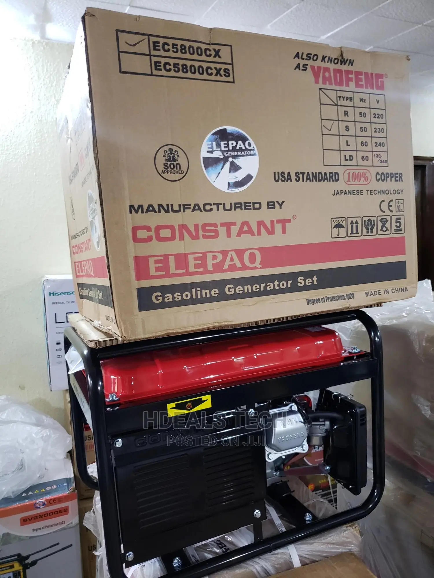 Elepaq Yaofeng Ec5800cx Gasoline Generator-Brand New