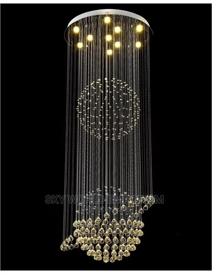 Crystal Long Chandelier