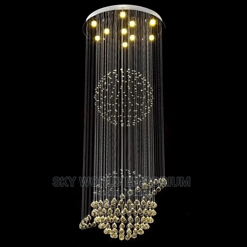 Crystal Long Chandelier