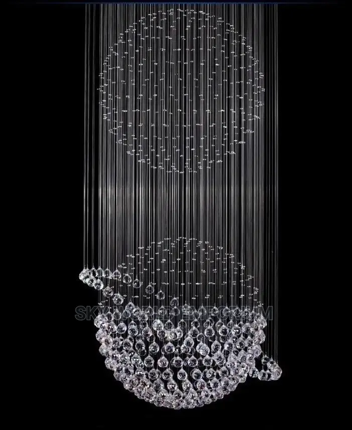Crystal Long Chandelier