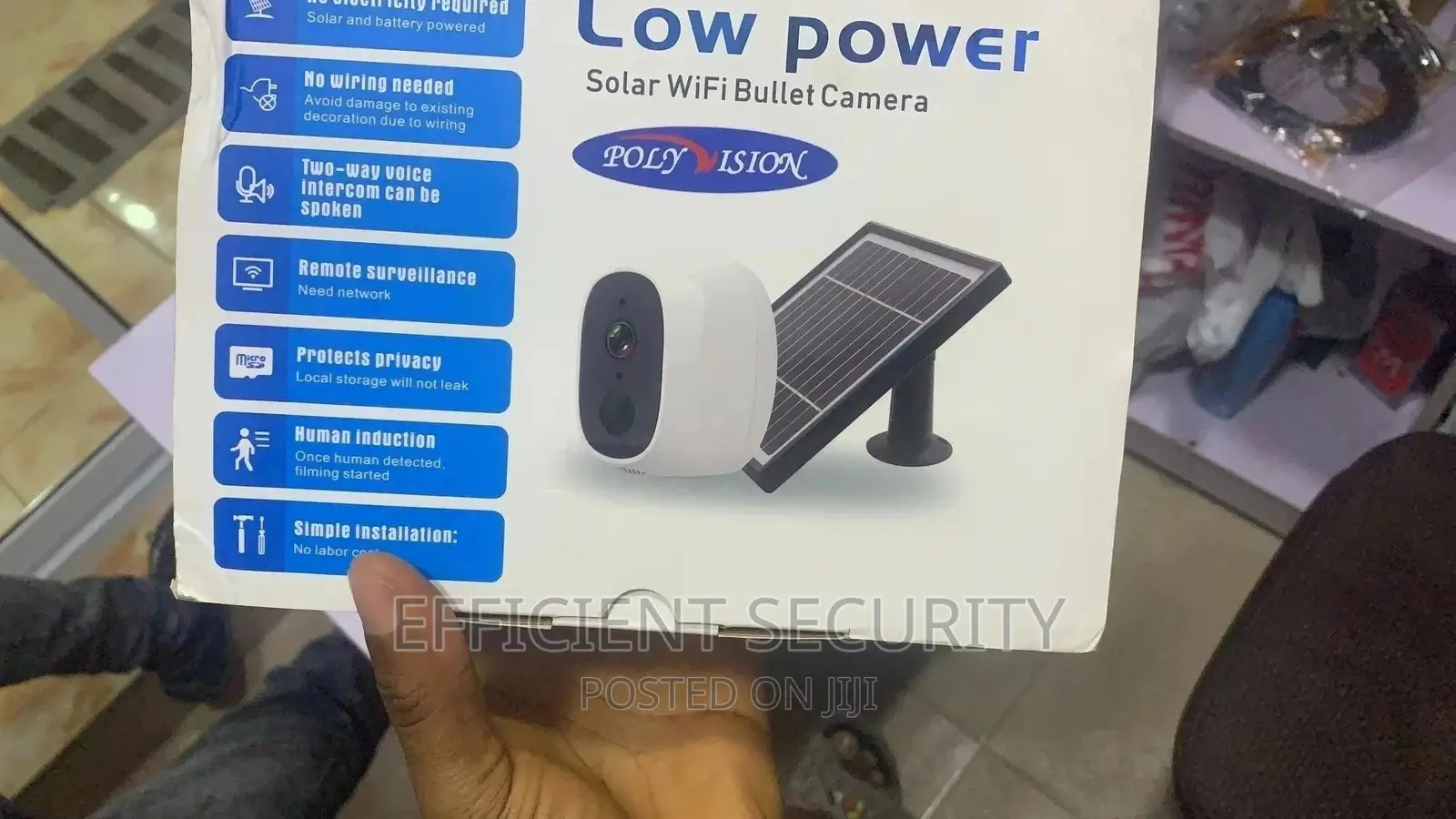 CCTV Solar Indoor WIFI Surveillance IP Camera