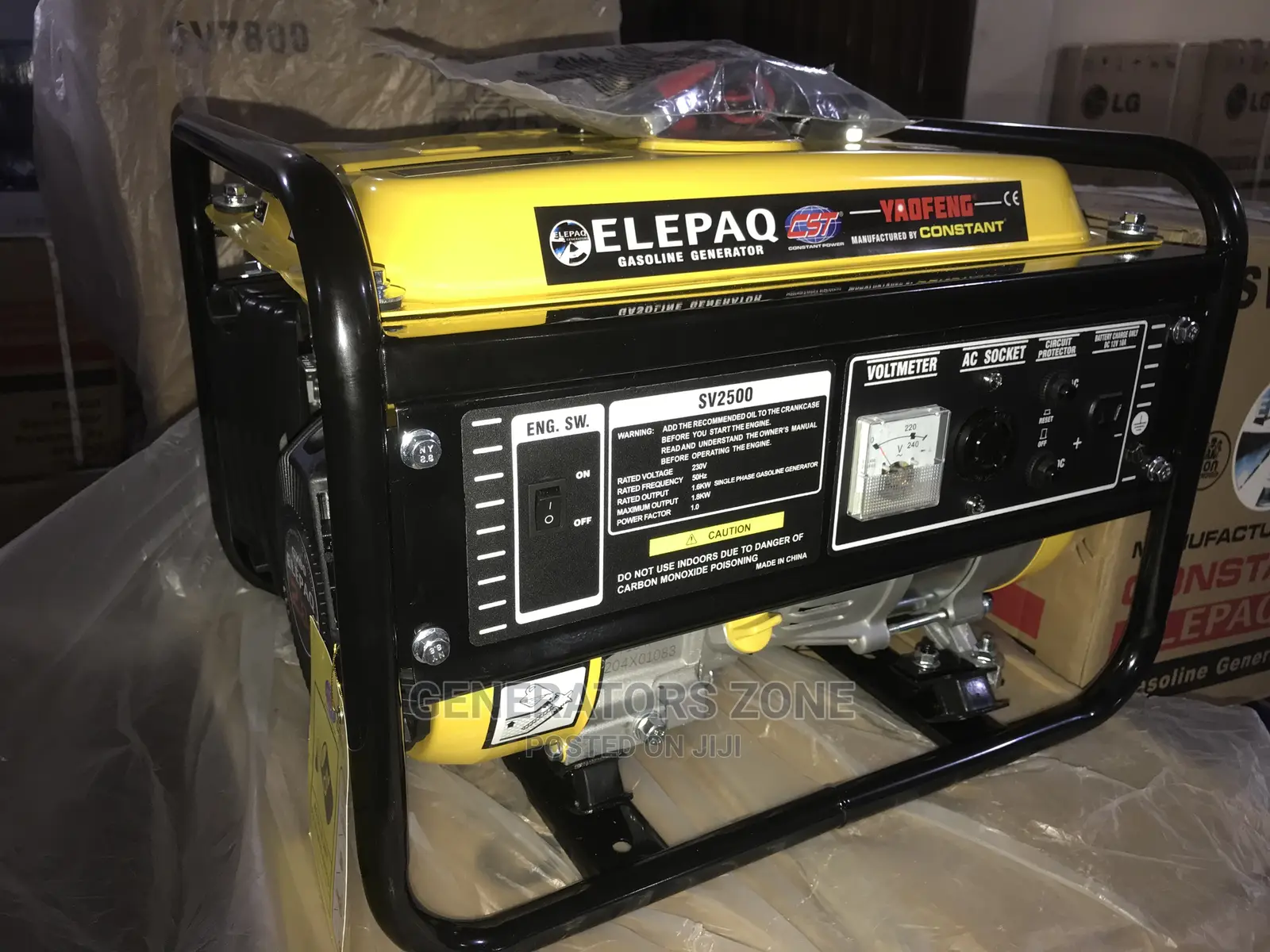 Elepaq Constant 1.5kva Manual Start Generator-Brand New