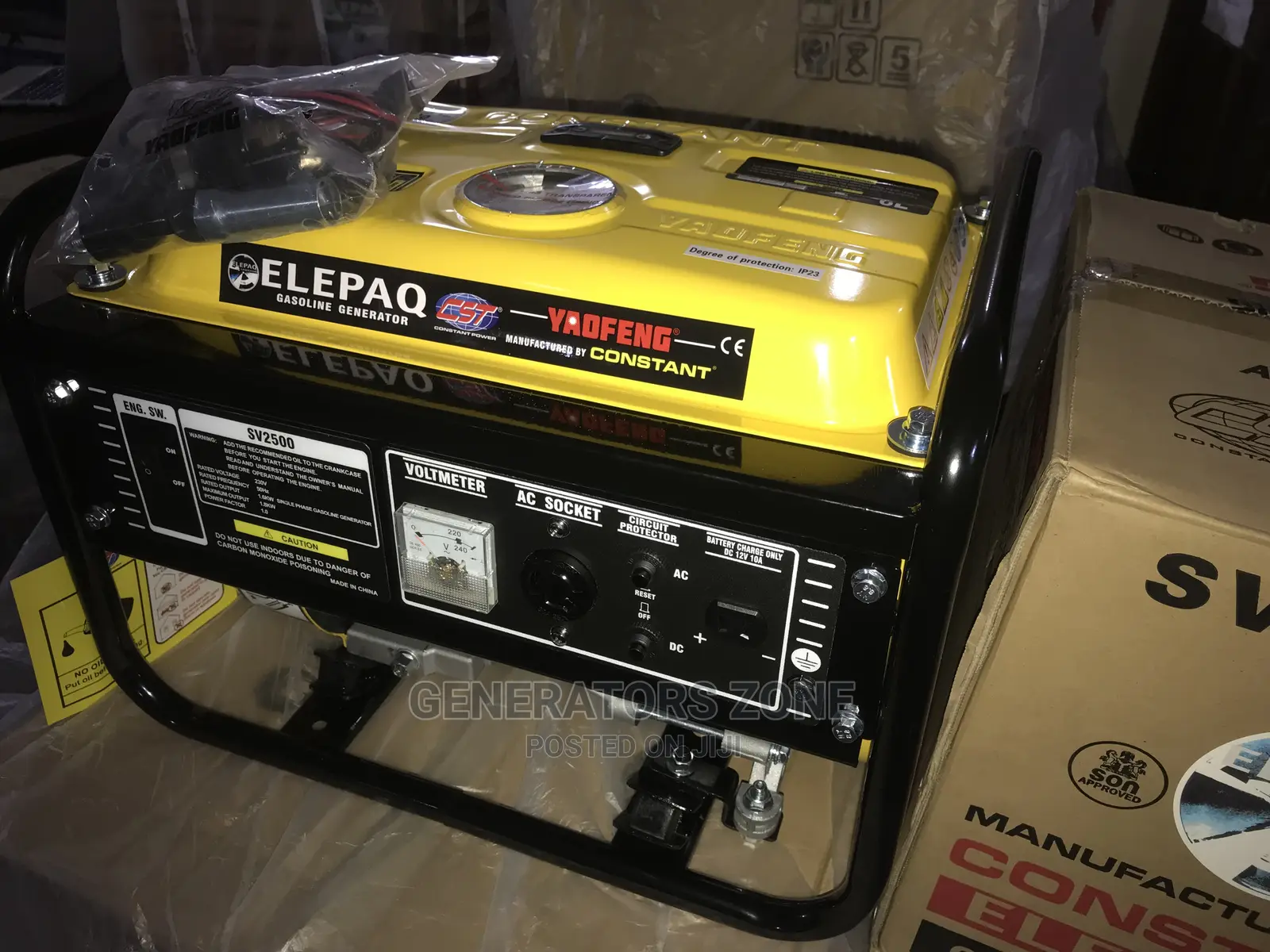 SV2500 Elepaq Constant Manual Start Generator-Portable