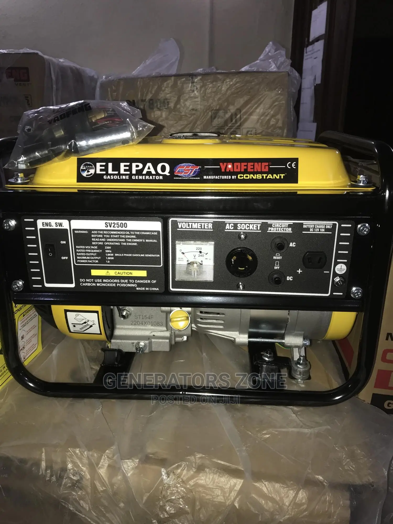 Sv2500 Elepaq Constant Manual Start Generator-Standard
