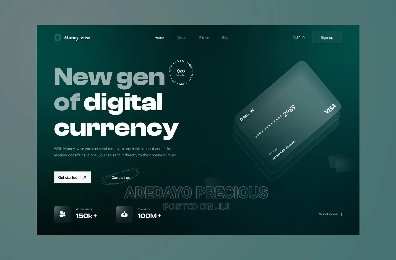 Professional Website Designer, Pay After Service.