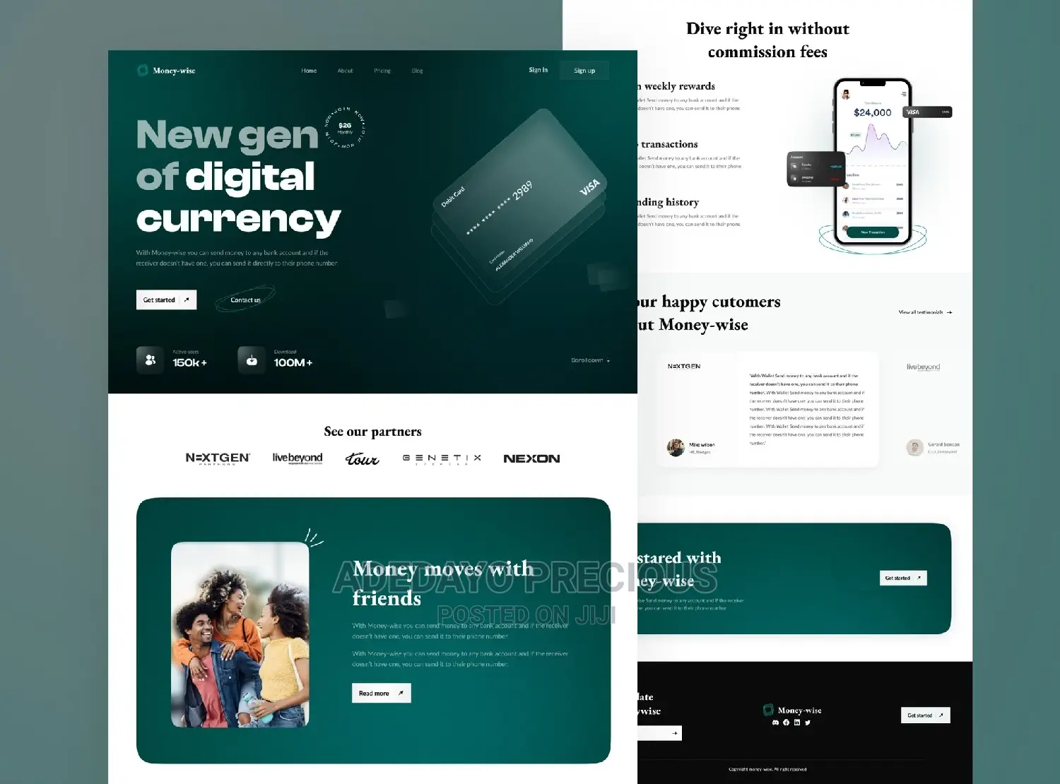Professional Website Designer, Pay After Service.