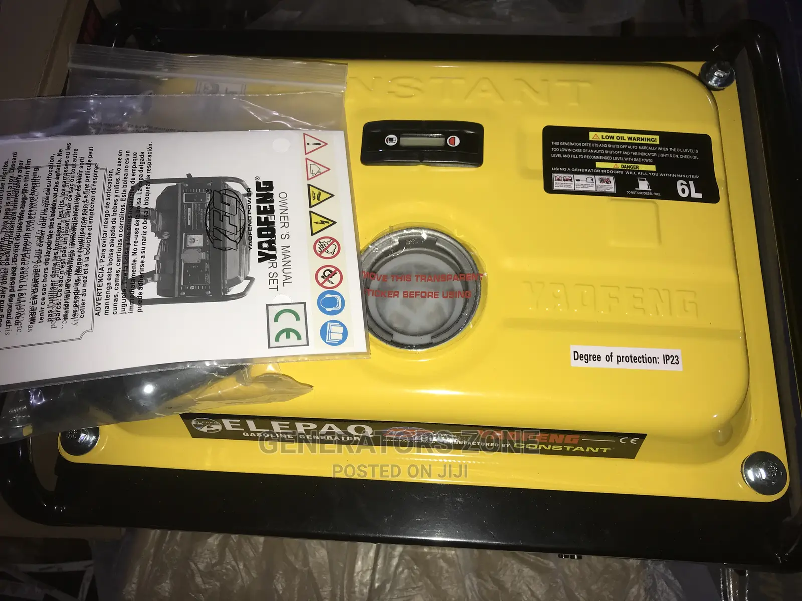 1.8kva Elepaq Constant Manual Start Copper Generator