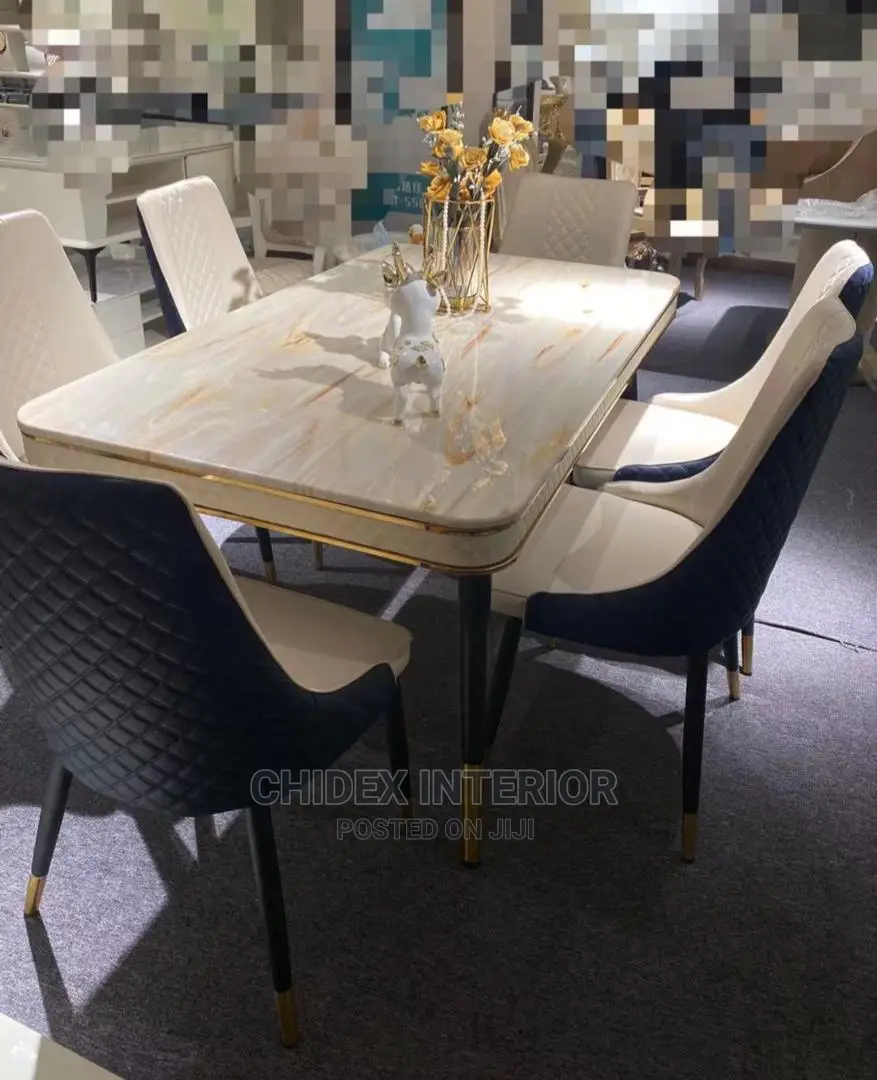 Marble Dining Table 6 Seater