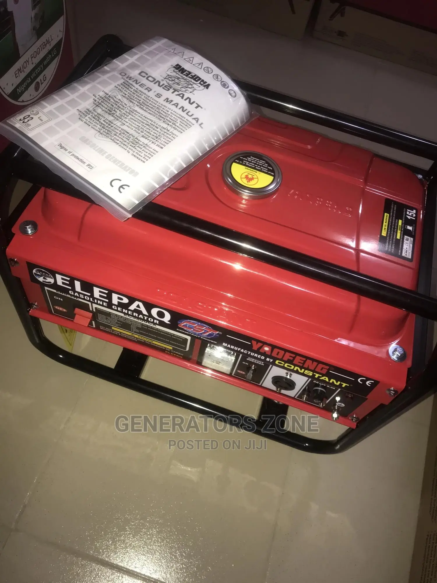 3.5KVA Elepaq Constant Manual Start (PETROL) Generator