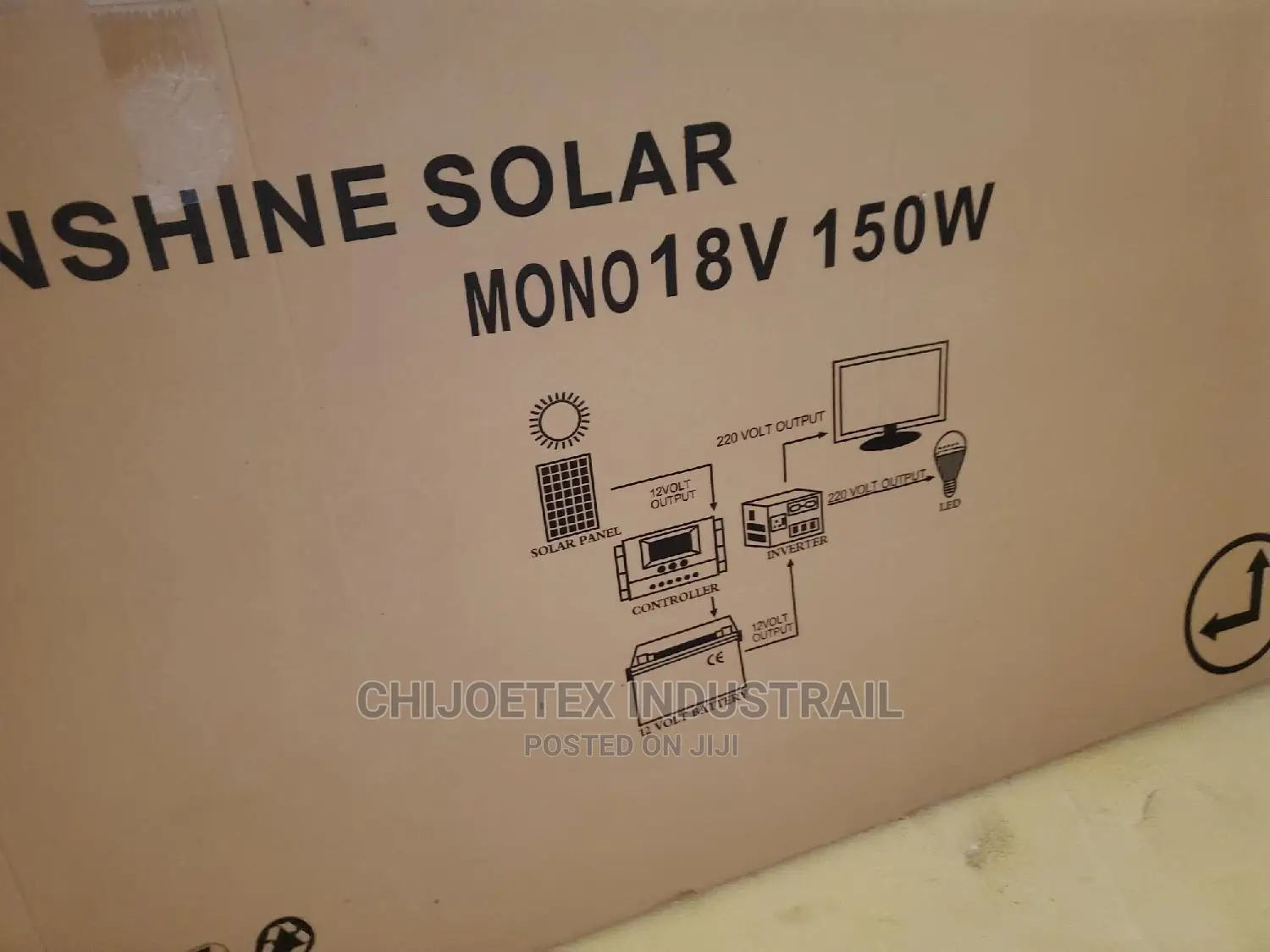 Solar Panel 150watt Mono 18v