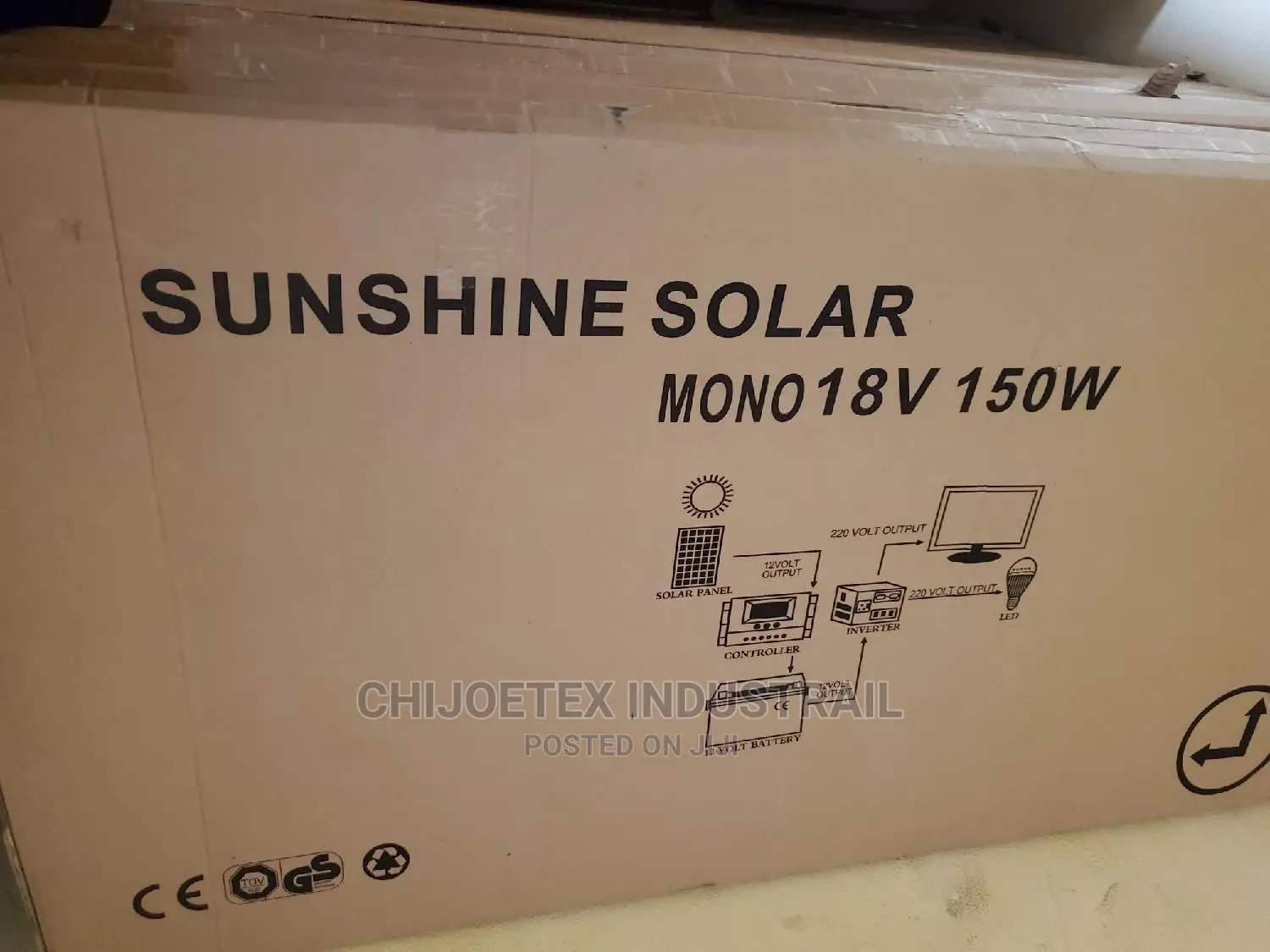 Solar Panel 150watt Mono 18v