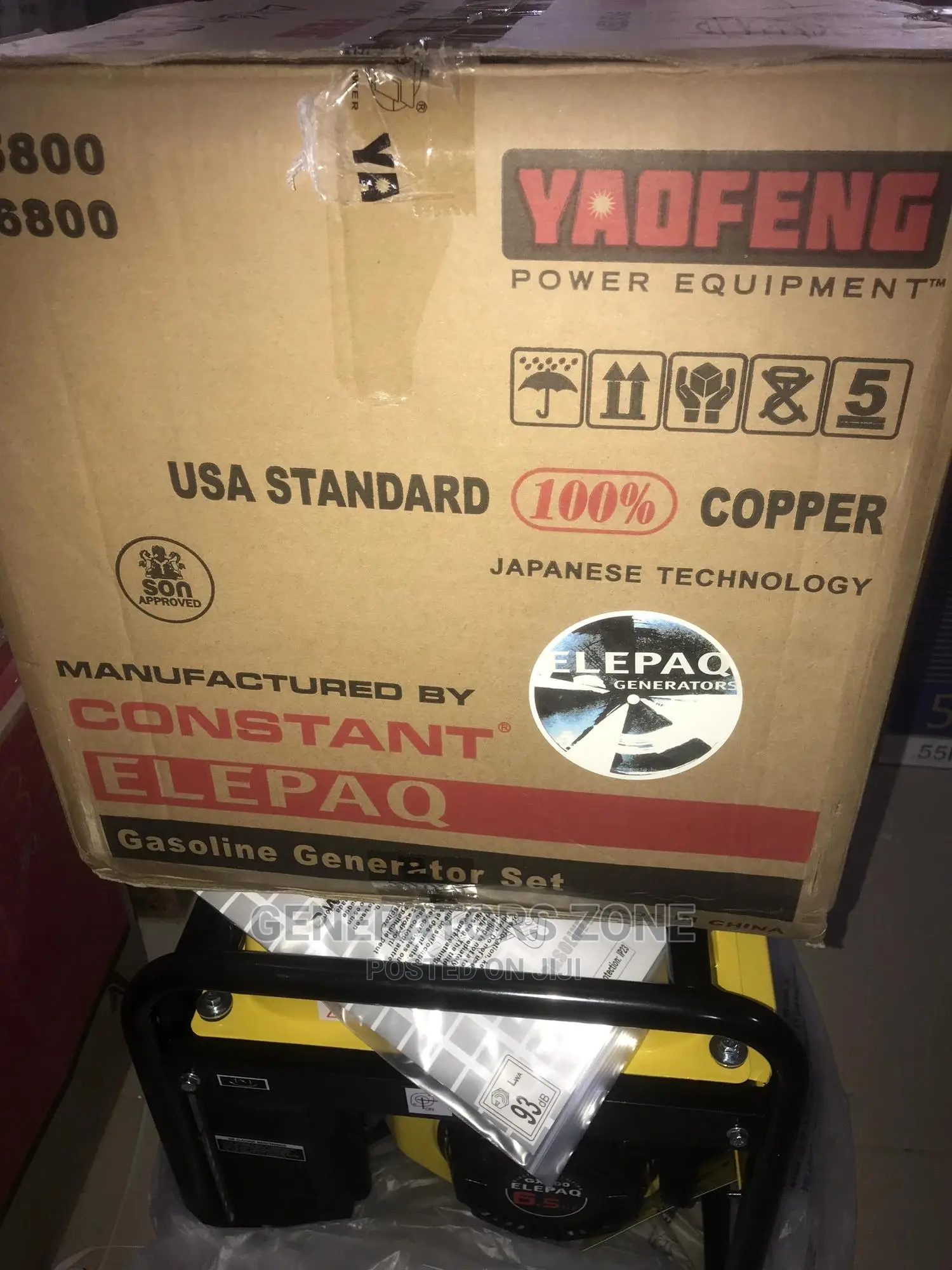 4.5KVA Elepaq Constant Manual Start Generator-100% RELIABLE