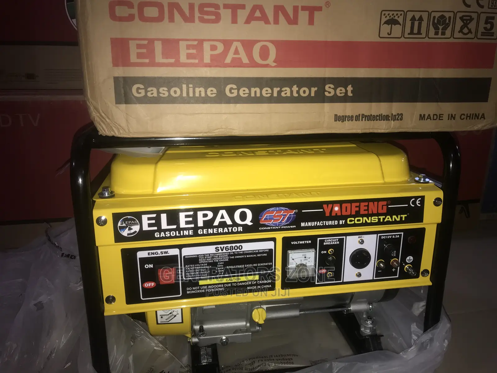 4.5KVA Elepaq Constant Manual Starter Generator-Brand NEW