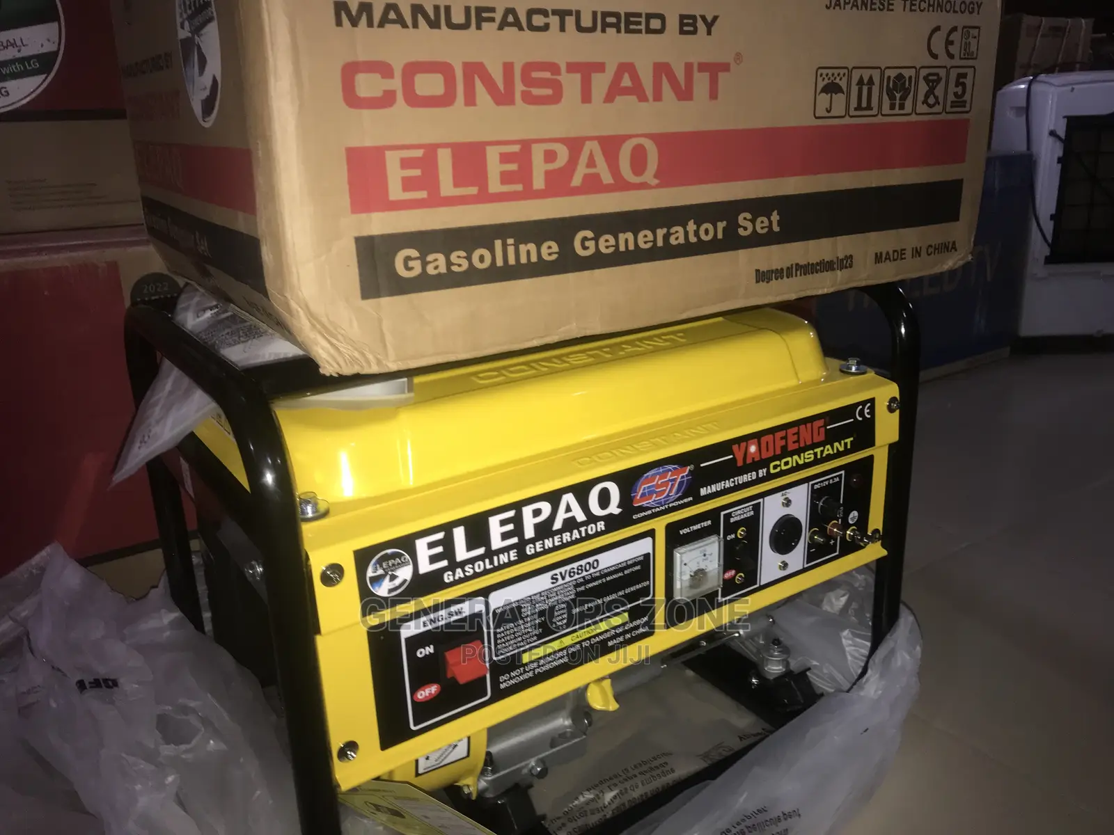4.5KVA Elepaq Constant Manual SV6800 COPPER Generator