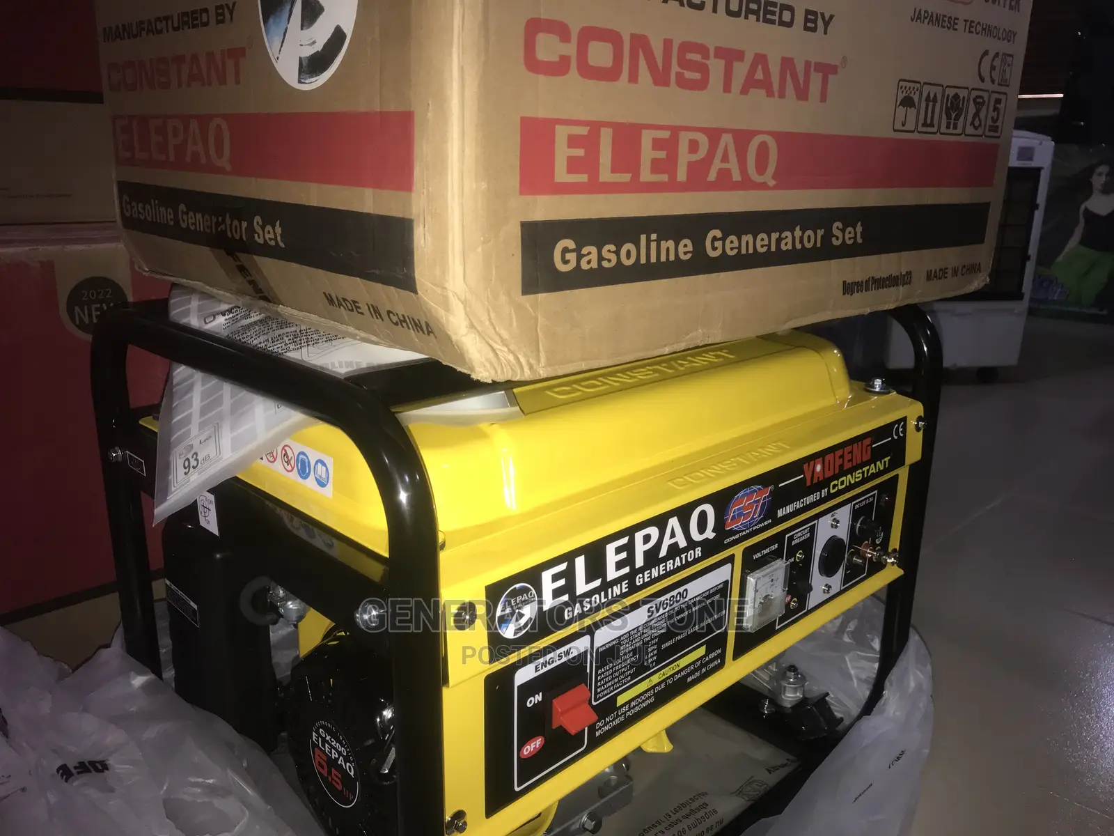 SV6800 Elepaq Constant Manual Starter (4.5kva) Generator