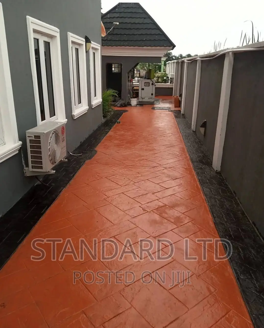 New Stamp Concrete Floor