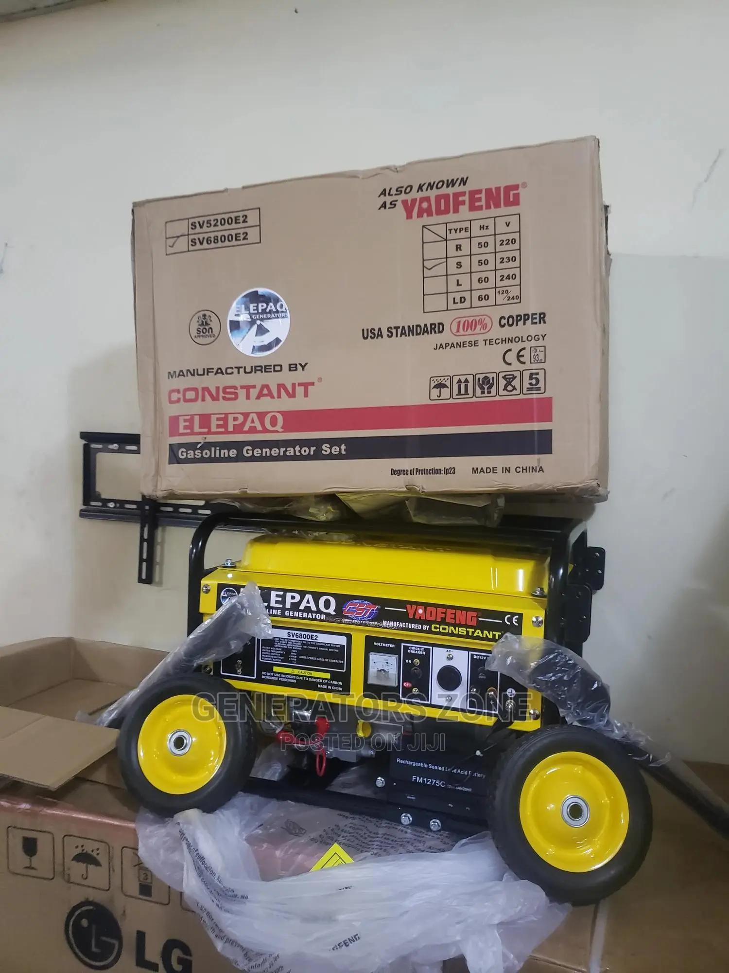 Elepaq Constant Sv6800es Key Starter Generator-100% COPPER
