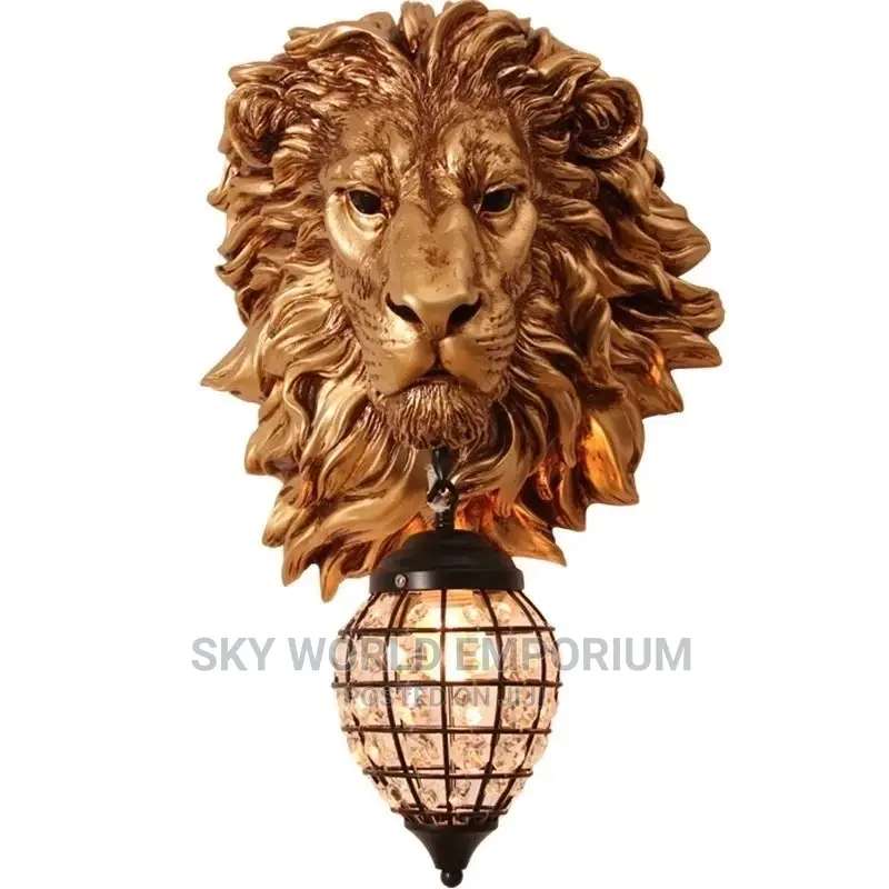 Lions Head Wall Light