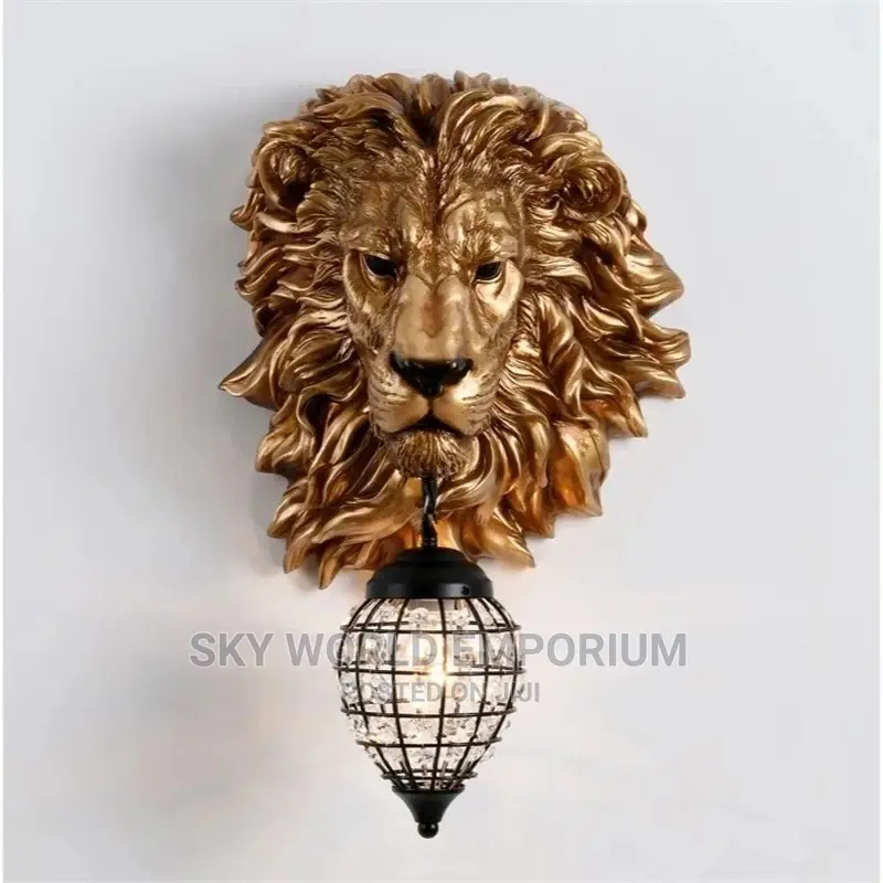 Lions Head Wall Light