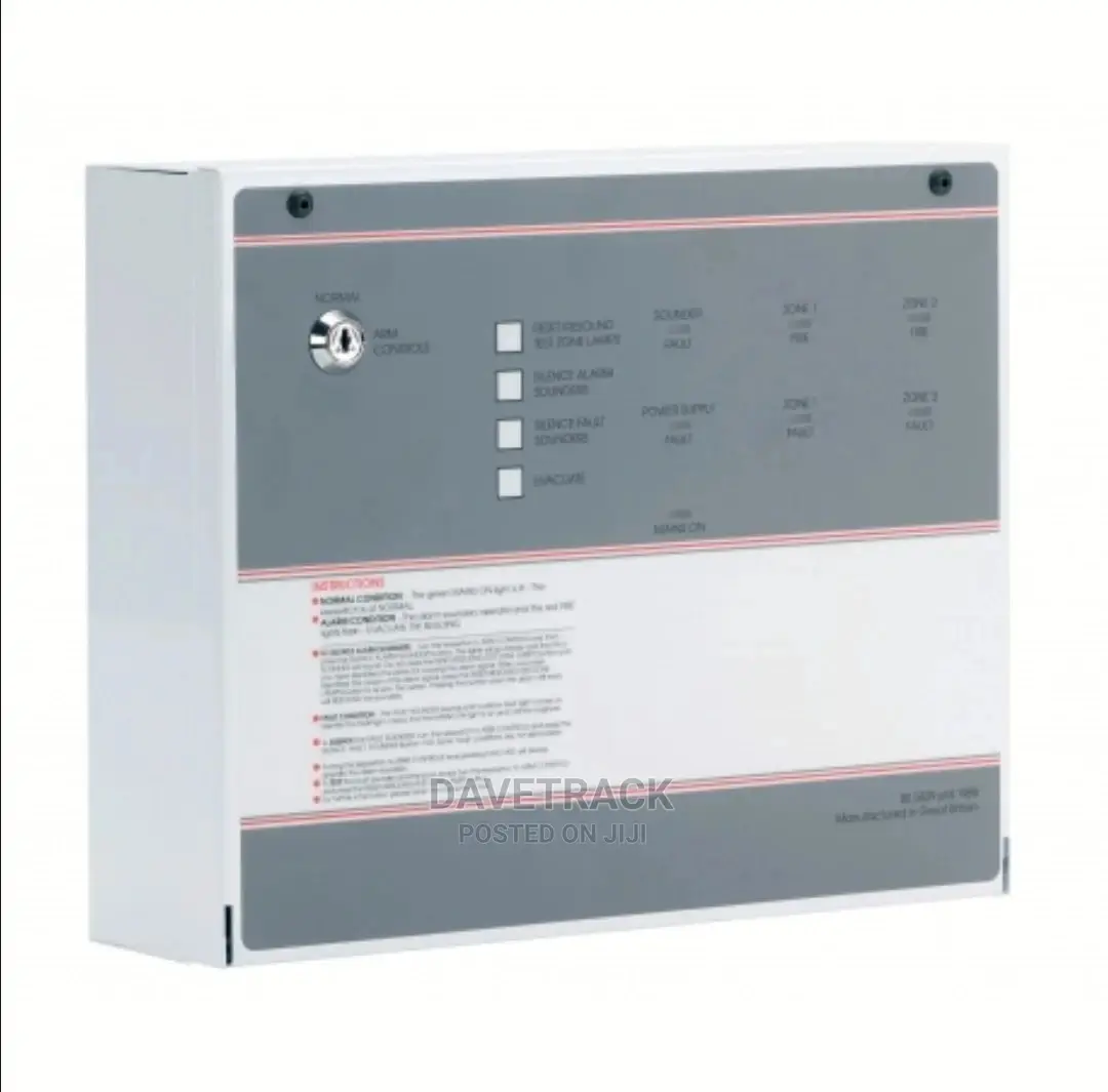 C.Tec Fire Alarm 2 Zones Control Panel With Metal Body