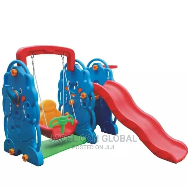 4 in 1 Swing and Slide Set (With Rings Toss Basketball)