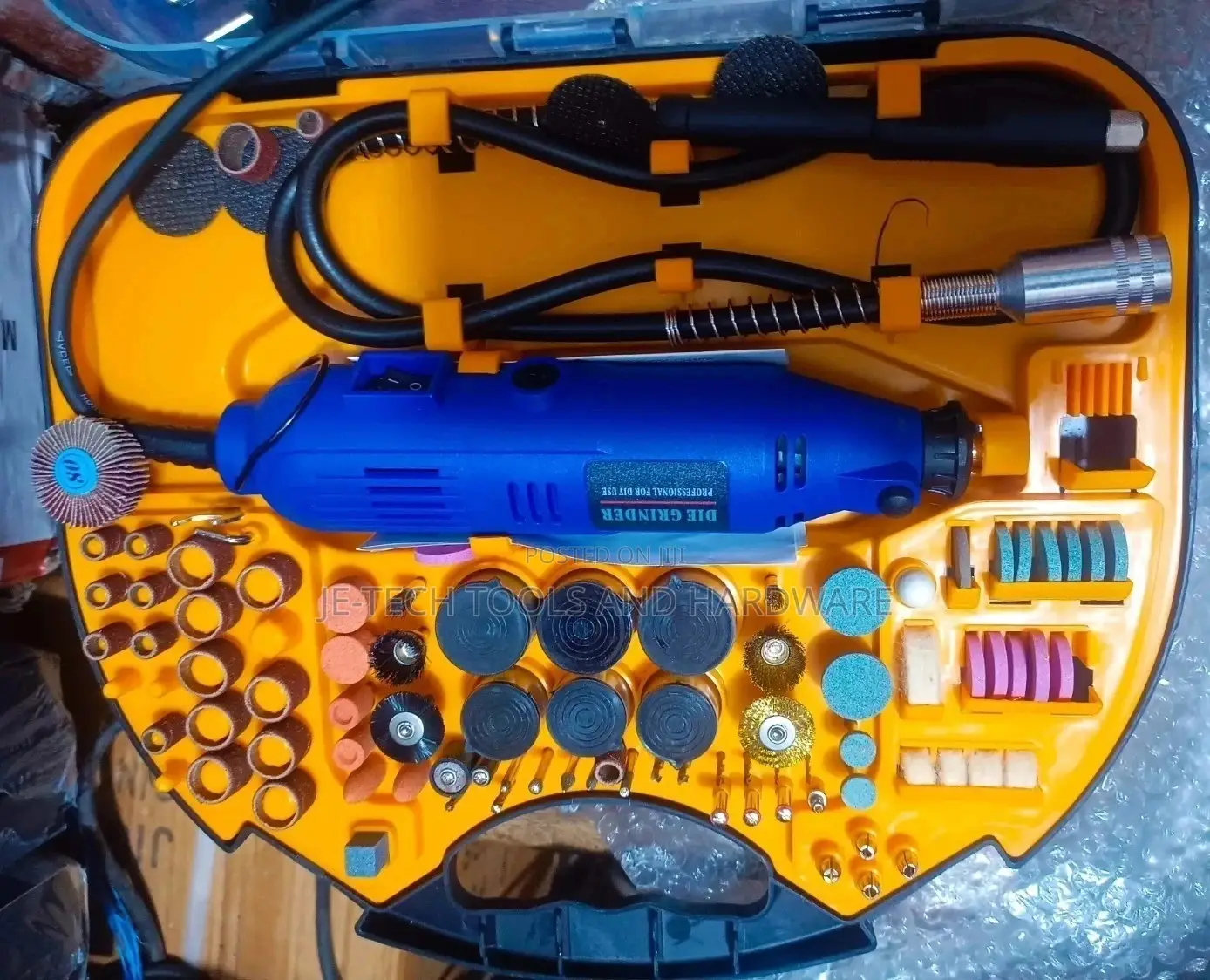 211pc 110v/220v Drill Grinder Rotary Tools Kit Set