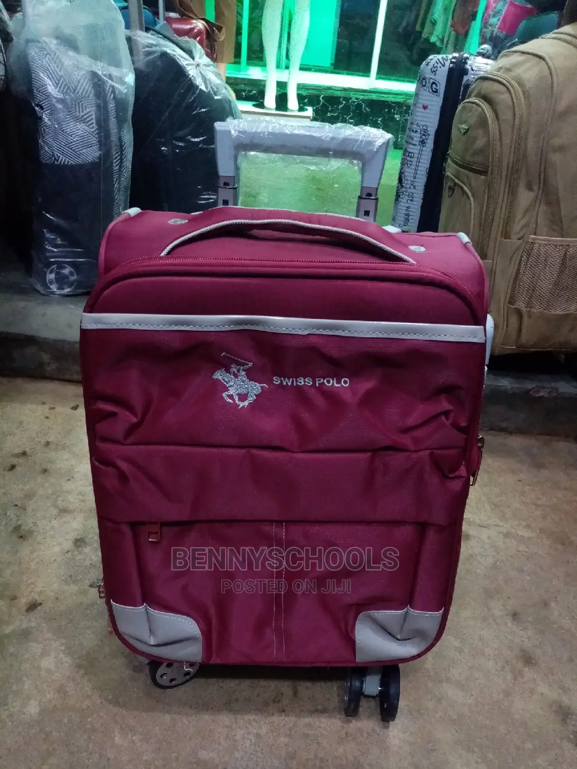Mini Smallest Red Swiss Polo Traveling Luggage Box