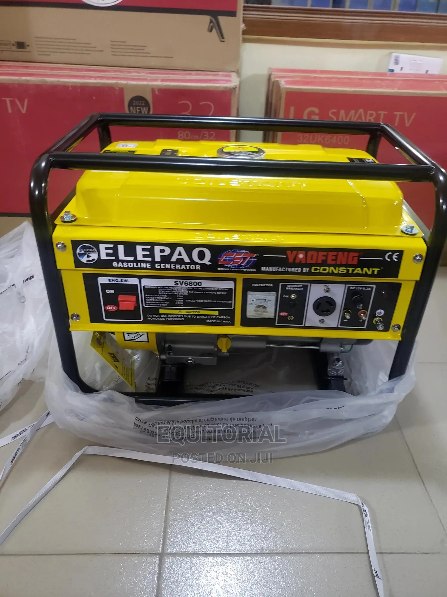 Elepaq 4.5kva SV6800 Constant Manual Starter Generator-New