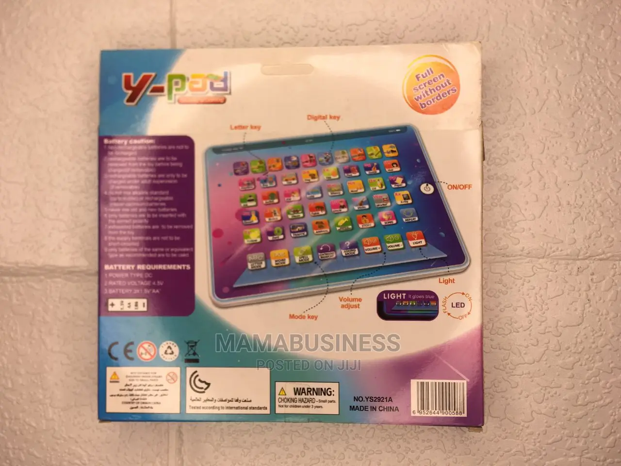 Y-Pad English Alphabet Learning Tablet